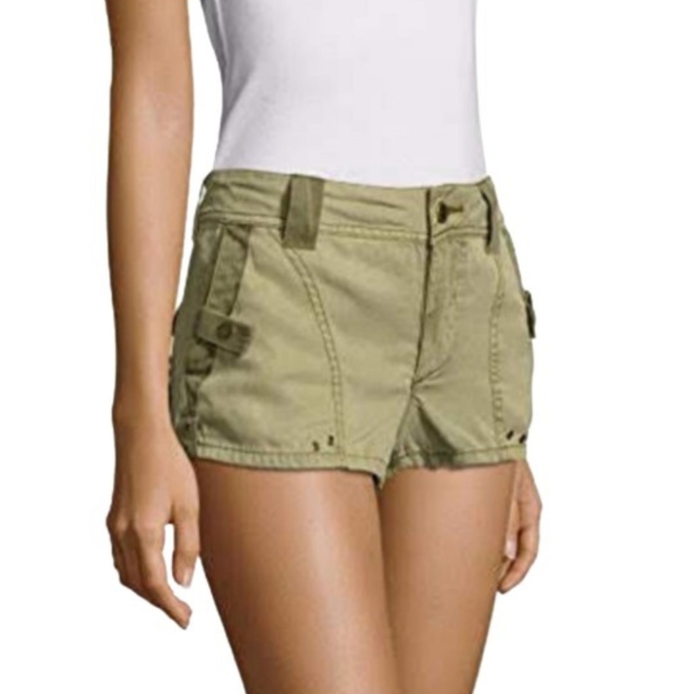 Free People Itsy Bitsy Military Short Size 6
